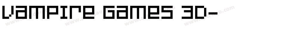Vampire Games 3D字体转换